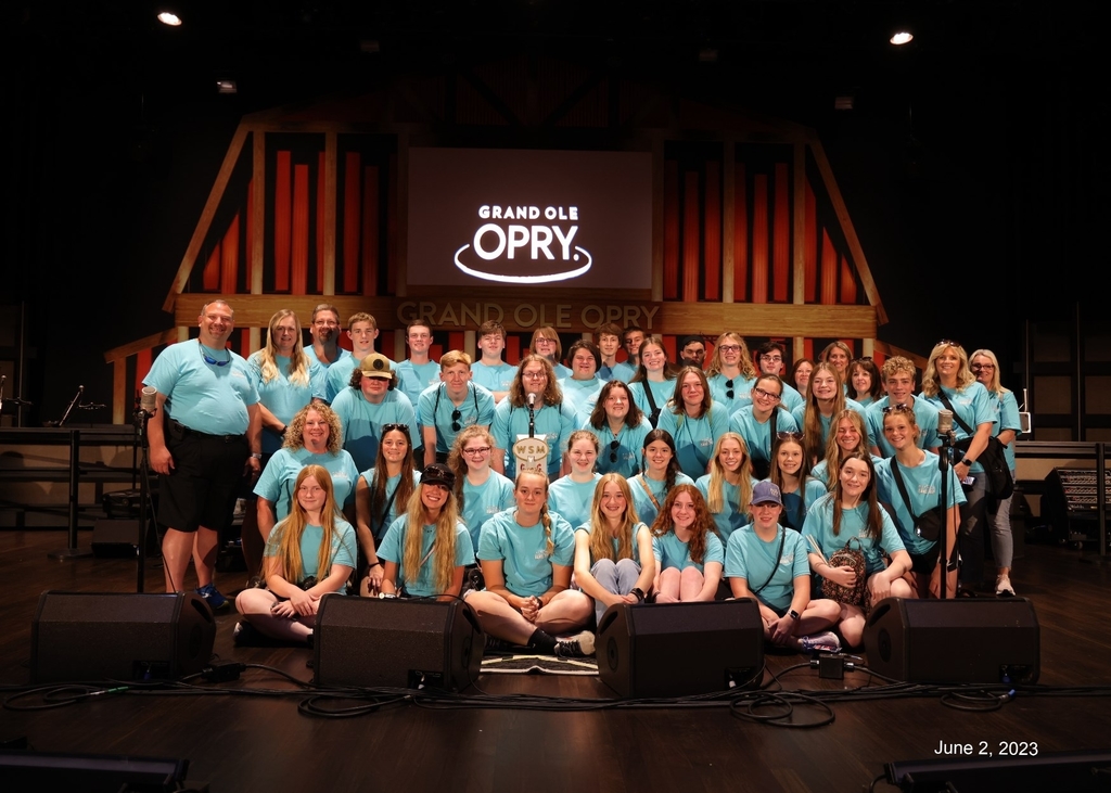 The PHS band "in the circle" at the Grand Ole Opry!